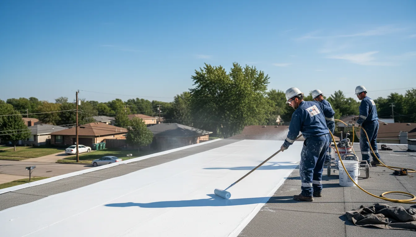 Commercial roof coating in Mozelle, KY near me